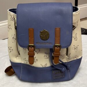Loungefly Blue and Cream Pokémon Backpack
